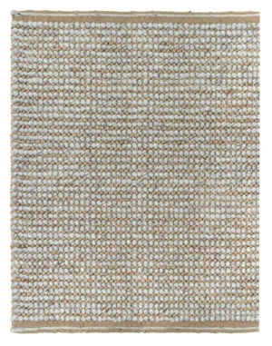 Harmony Natural/Silver-Handwoven Wool and Jute Textured Rug (AJWR-HS)