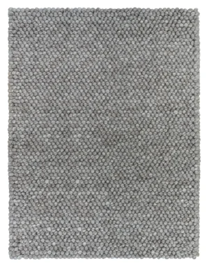 Loopy Oatmeal-Handwoven Chunky Wool and Viscose Loop Pile Rug (ALR-03-O)