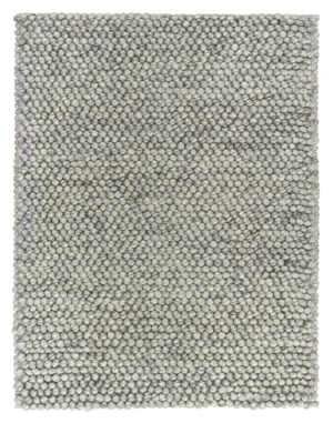 Loopy Fossil-Handwoven Chunky Wool and Viscose Loop Pile Rug (ALR05-F)