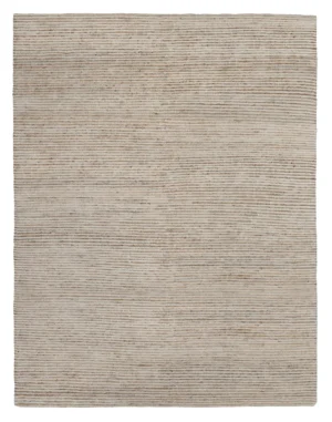 Nepal Mushroom-Hand Knotted New Zealand Wool and Jute Rug (ANWR-MR)
