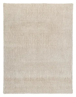 New York Beige-Hand Loom Knotted Wool and Viscose Textured Rug  (ASWR-B)