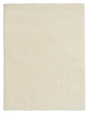 New York Ivory-Hand Loom Knotted Wool and Viscose Textured Rug  (ASWR-IV)