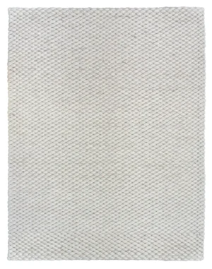 Alfresco-Hand Woven Textured Wool/Viscose Rug-Ivory (AAWR-IV)