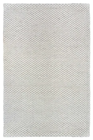 Alfresco-Hand Woven Textured Wool/Viscose Rug-Ivory (AAWR-IV)