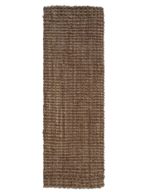 Bouclé Silver – Handwoven Jute Runner (AJR106-S)