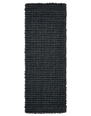 Bouclé Charcoal – Handwoven Jute Runner (AJR106-C)