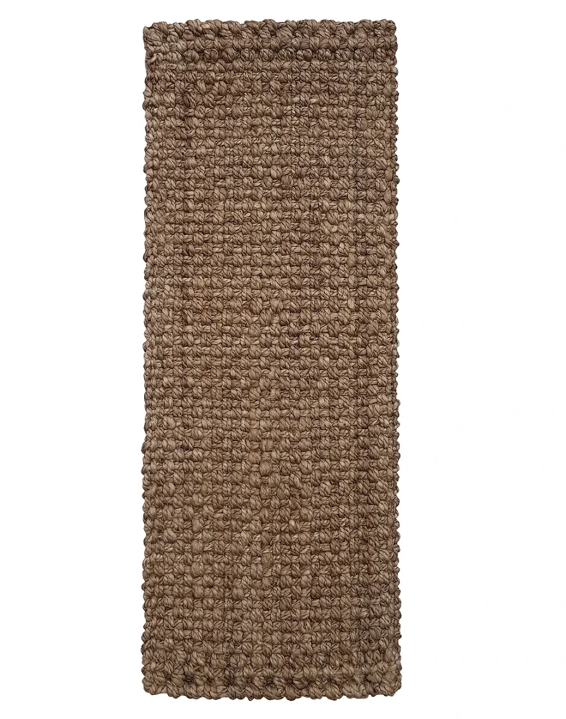Panama Silver – Handwoven Jute Runner (AJR108-S)
