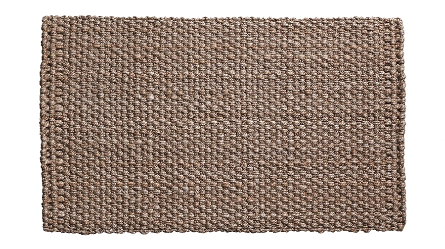 Panama Silver – Handwoven Jute Doormat (AJR108-S)