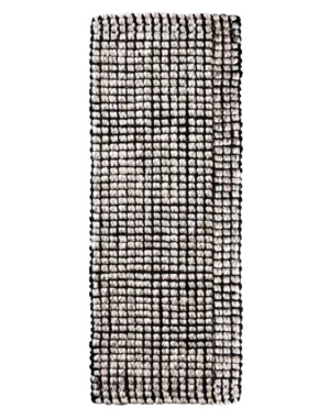 Ellora Black - Handwoven Jute and Natural Wool Bouclé Runner  with Natural Latex Backing (AJWR-BK)