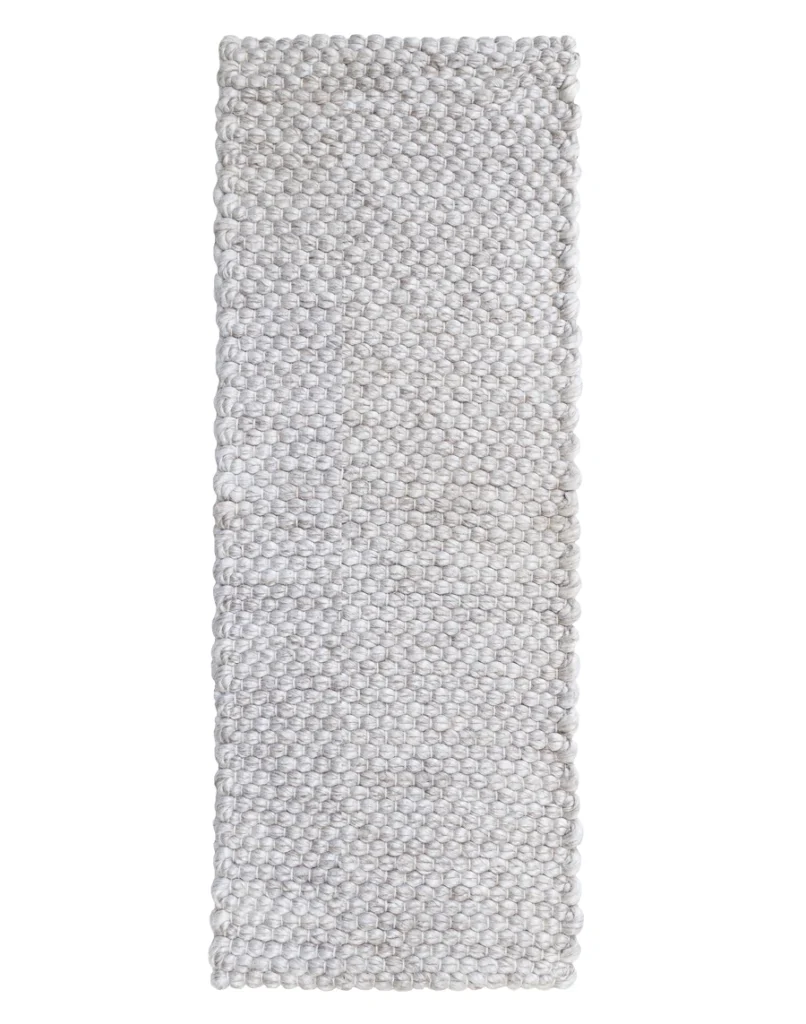 Berkelly in Silver – Handwoven High-Performance PET Hallway Runner (APRB-S)