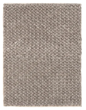 Quebec Taupe – Handwoven Textured High Performance PET Rug   (APRQ-TP)