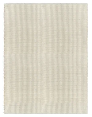 Savannah White-Handwoven Wool and Viscose Textured Rug (ASR-IV)