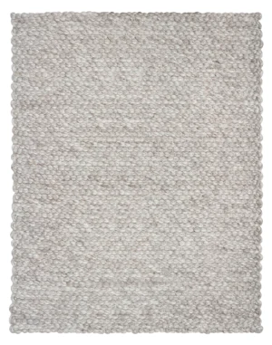 Traube Oatmeal-Handwoven Textured Wool and Viscose Rug (ATR-OM)