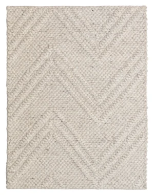 Volvo Thunder-Handwoven New Zealand Wool and Art Silk Chevron Rug (AVWR-TH)